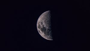 Превью обои луна, небо, темный, черный
