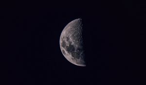 Превью обои луна, небо, темный, черный