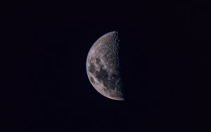 Превью обои луна, небо, темный, черный