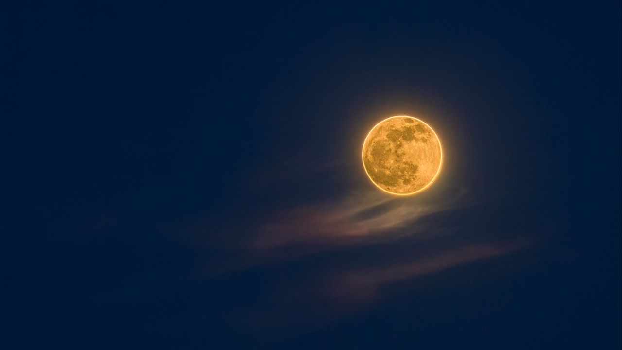 Обои луна, ночь, небо