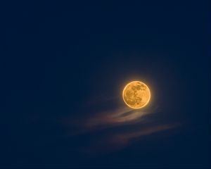Превью обои луна, ночь, небо