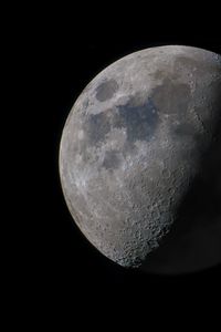 Превью обои луна, планета, кратеры, рельеф