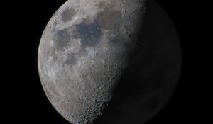 Превью обои луна, планета, кратеры, рельеф