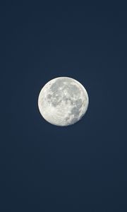 Превью обои луна, полнолуние, небо, космос