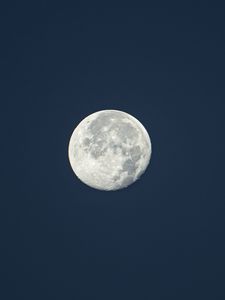 Превью обои луна, полнолуние, небо, космос