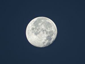 Превью обои луна, полнолуние, небо, космос
