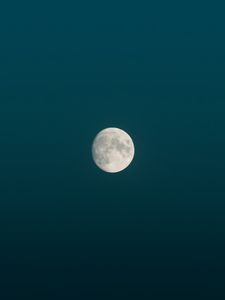 Превью обои луна, полнолуние, ночь, минимализм
