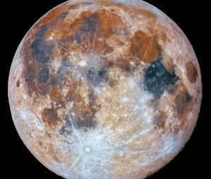 Превью обои луна, поверхность, кратеры, космос