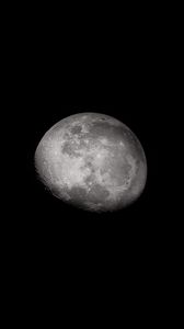 Превью обои луна, поверхность, затмение, космос, астрономия