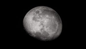 Превью обои луна, поверхность, затмение, космос, астрономия