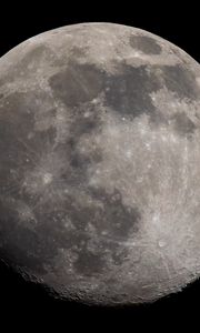 Превью обои луна, рельеф, космос, кратеры