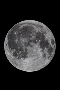 Превью обои луна, спутник, космос, темный, серый