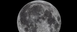 Превью обои луна, спутник, космос, темный, серый