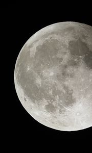 Превью обои луна, спутник, планета, космос, темный