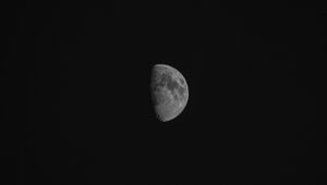 Превью обои луна, тень, черный, кратер