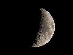 Превью обои луна, тень, планета, кратеры