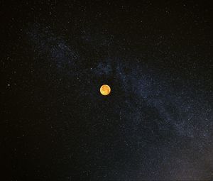 Превью обои луна, звезды, небо, космос