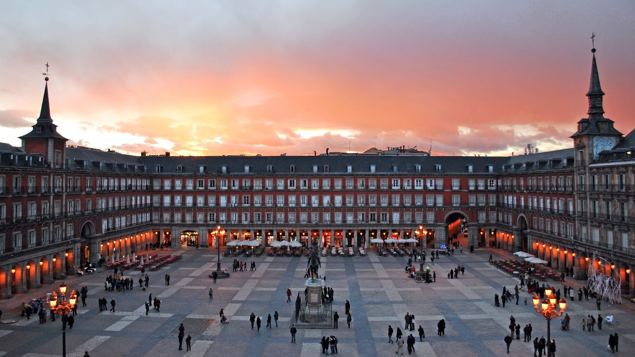 Обои мадрид, испания, выставочный центр, plaza mayor, ifema feria de madrid