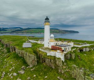 Превью обои маяк, здание, остров, море, берег