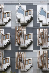 Превью обои макет, паттерн, лестница, окна