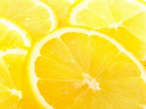 Превью обои макро, желтый, лимон, цитрус