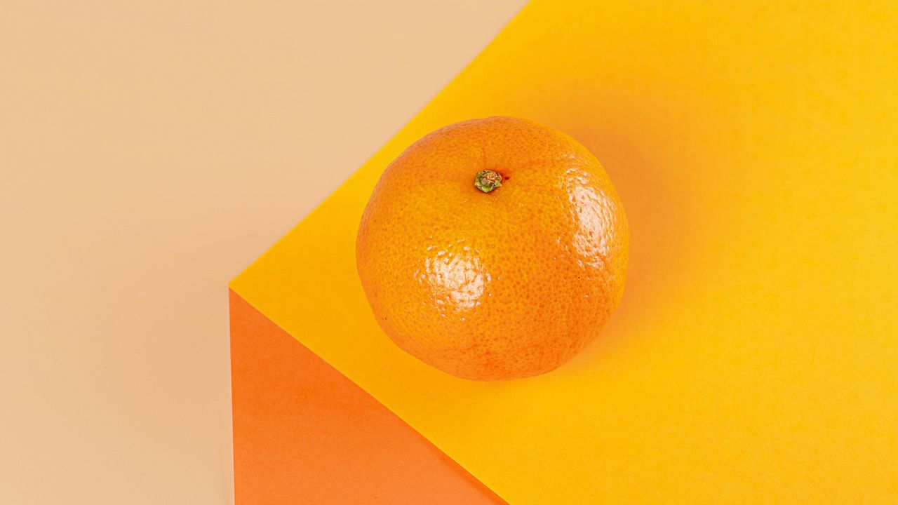 Обои мандарин, цитрус, фрукт, оранжевый