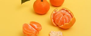 Превью обои мандарины, цитрус, фрукты, оранжевый