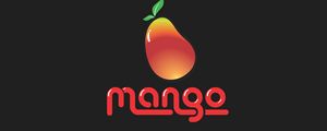 Превью обои манго, фрукт, надпись, вектор