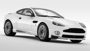 Превью обои mansory, aston martin, vanquish, 2005, белый, вид сбоку, стиль