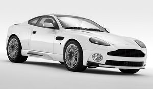 Превью обои mansory, aston martin, vanquish, 2005, белый, вид сбоку, стиль