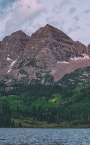 Превью обои maroon bells, united states, горы, озеро