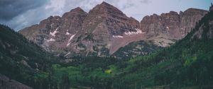 Превью обои maroon bells, united states, горы, озеро