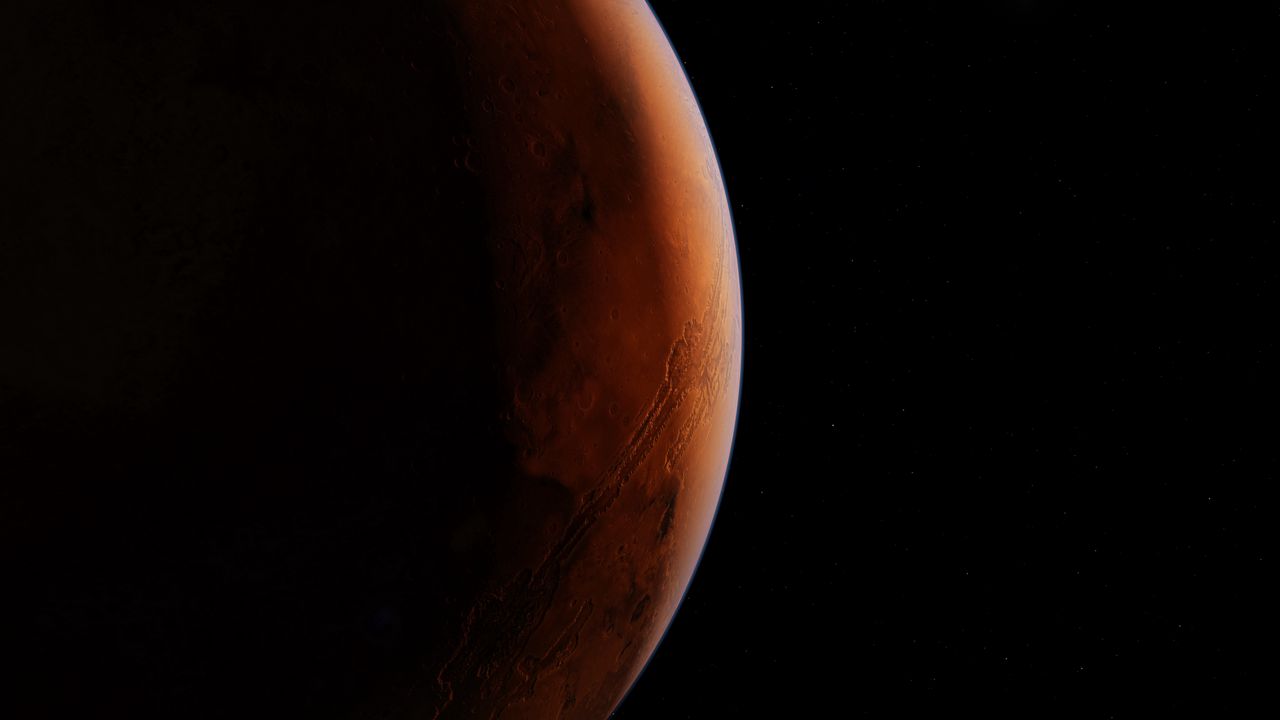 Обои марс, планета, космос, коричневый, поверхность