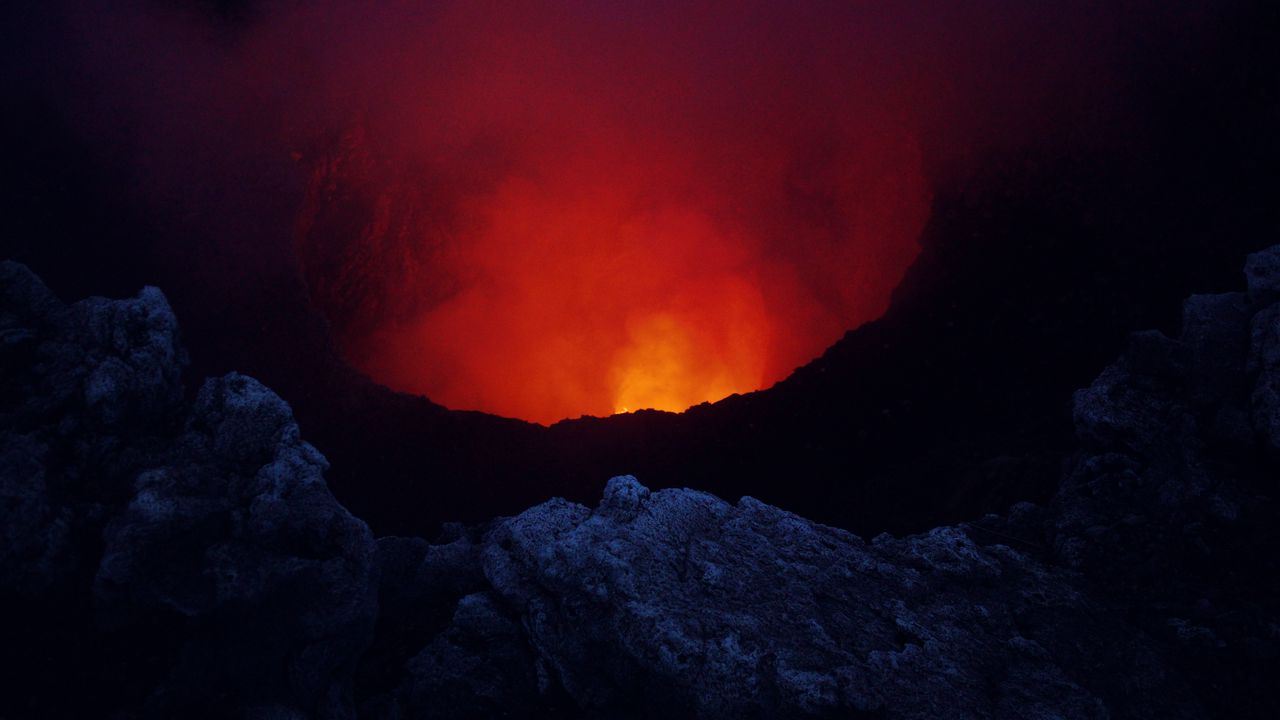 Обои масая, вулкан, лава, никарагуа
