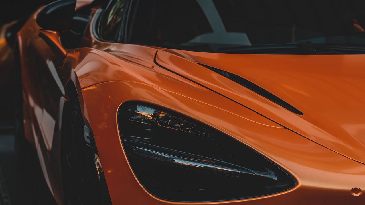 Обои машина, спорткар, суперкар, оранжевый