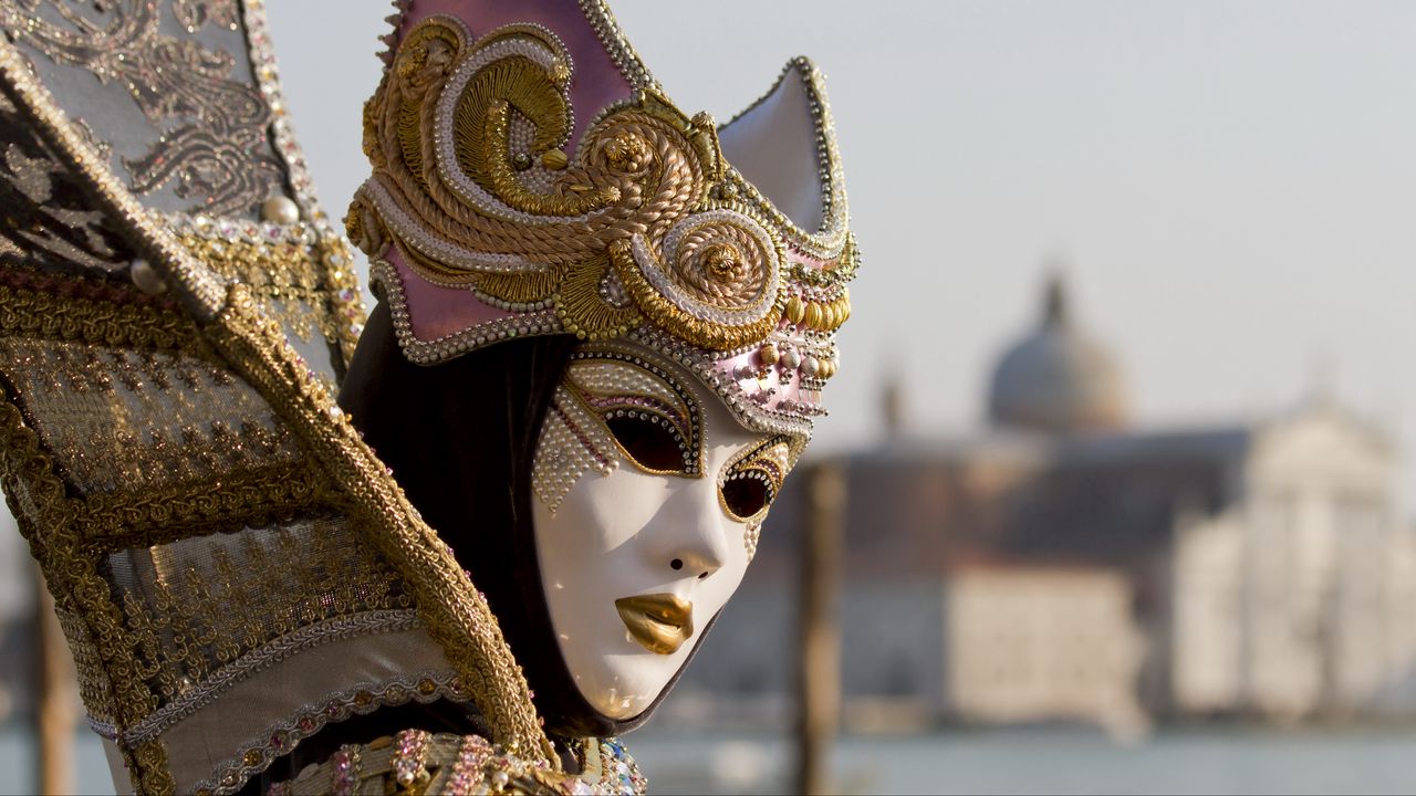 Обои маска, наряд, венеция, маскарад