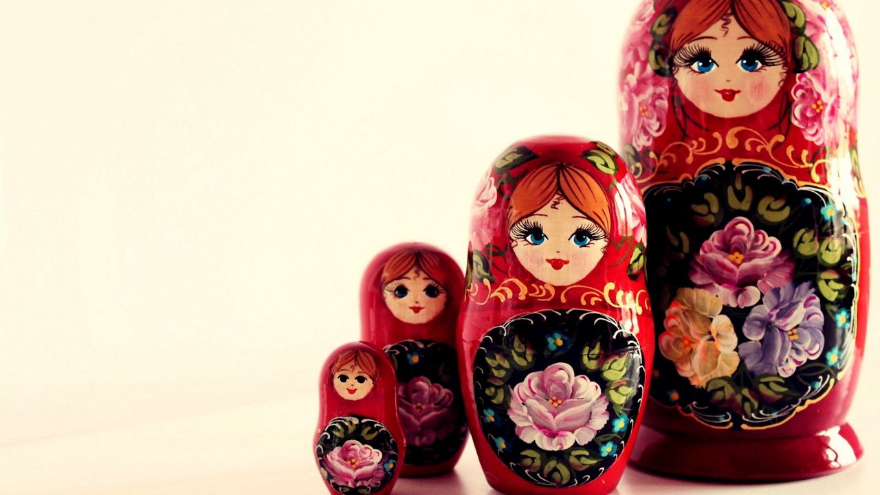 Обои матрешки, куклы, сувенир, россия