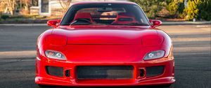 Превью обои mazda rx-7, mazda, автомобиль, красный