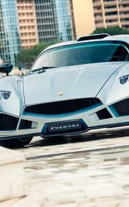 Превью обои mazzanti, evantra, суперкар, стиль, вид спереди