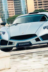 Превью обои mazzanti, evantra, суперкар, стиль, вид спереди