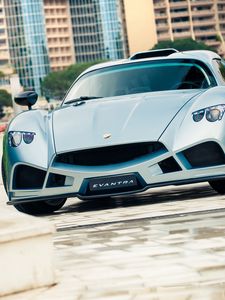 Превью обои mazzanti, evantra, суперкар, стиль, вид спереди