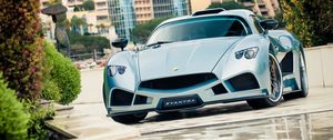 Превью обои mazzanti, evantra, суперкар, стиль, вид спереди