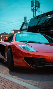 Превью обои mclaren 12c, mclaren, автомобиль, спорткар, красный