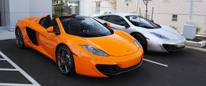 Превью обои mclaren 12c, mclaren, автомобиль, оранжевый, спорткар