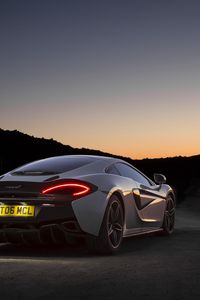 Превью обои mclaren 570gt, спорткар, суперкар, ночь