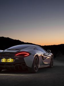 Превью обои mclaren 570gt, спорткар, суперкар, ночь