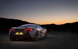 Превью обои mclaren 570gt, спорткар, суперкар, ночь