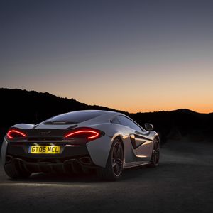 Превью обои mclaren 570gt, спорткар, суперкар, ночь