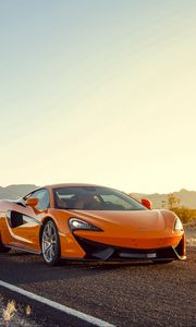 Превью обои mclaren 570s, спорткар, оранжевый