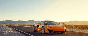 Превью обои mclaren 570s, спорткар, оранжевый